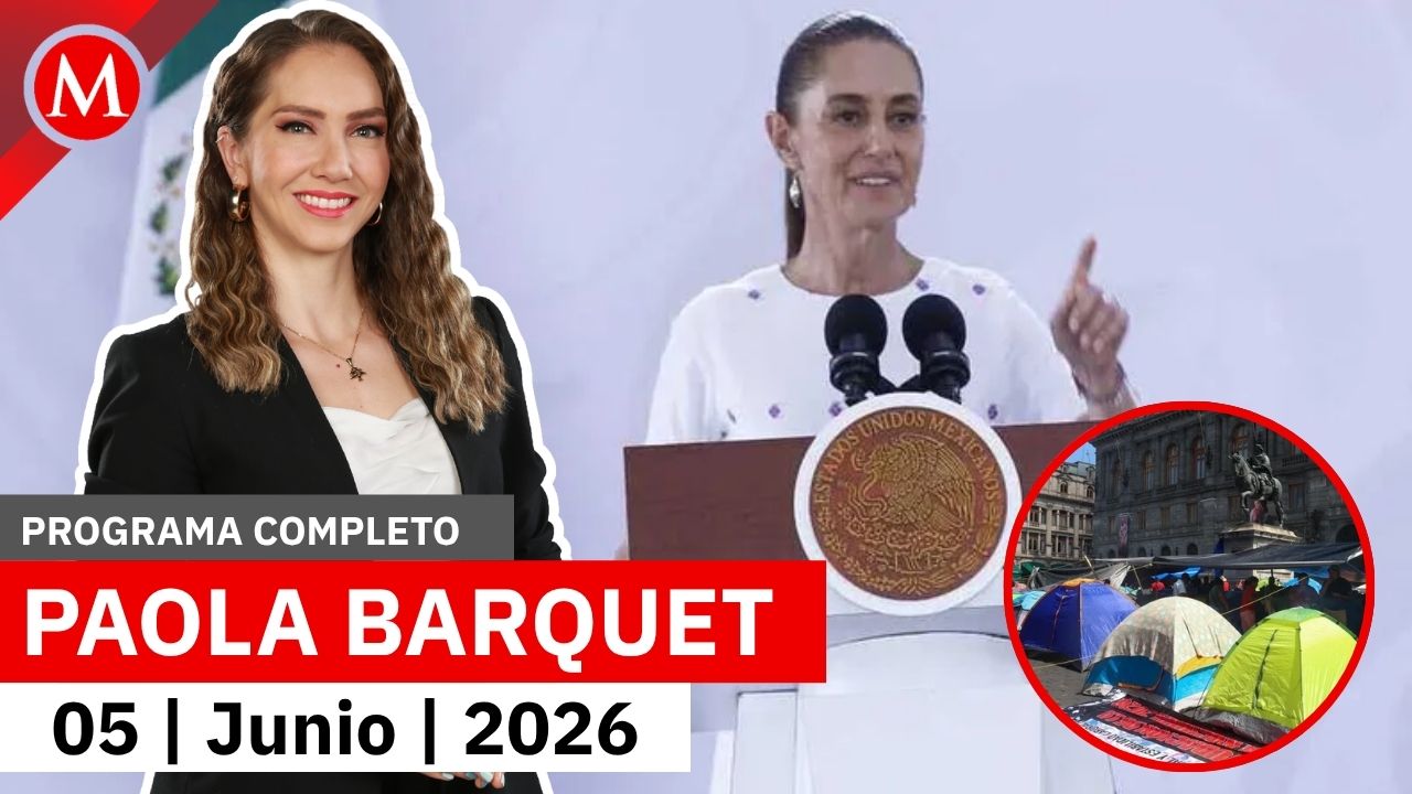 Sheinbaum asegura que no desalojará el plantón de la CNTE | Paola Barquet, 5 de junio de 2026