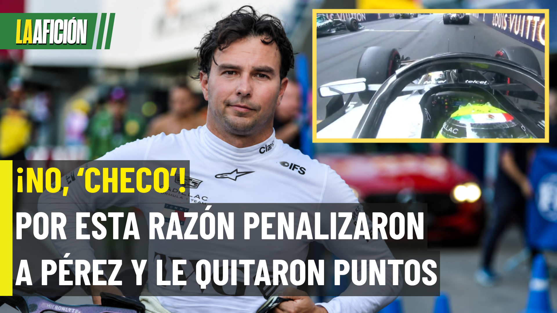 De la alegría a la frustración: Checo Pérez pierde el punto que había ganado en Mónaco