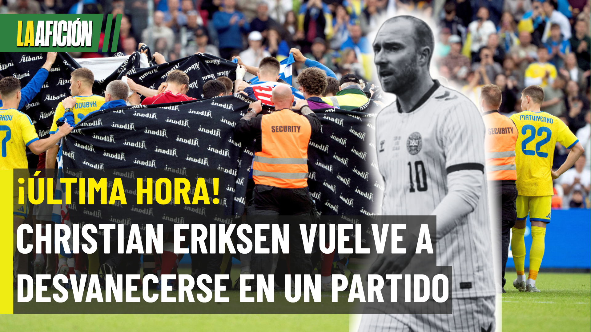 Angustia en Dinamarca: Eriksen se desvanece otra vez y el partido es suspendido