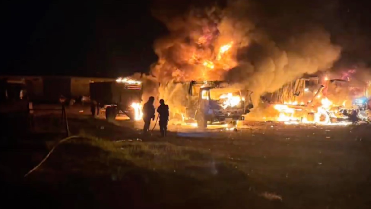 Ataques rusos a la región de Chernóbil, Ucrania. | X: @ZelenskyyUa