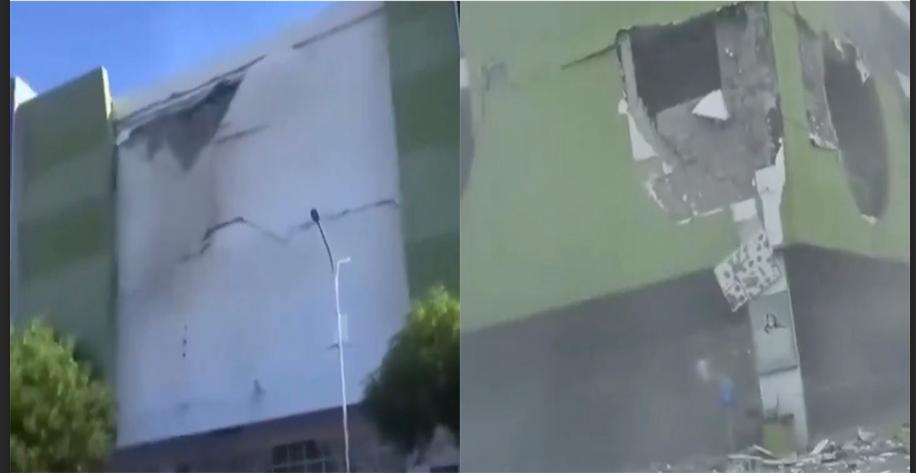 Caída de estructuras en Filipinas tras terremoto
