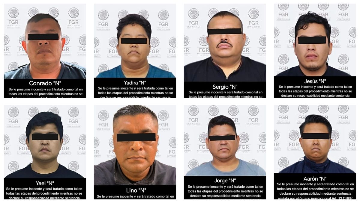 Los ocho detenidos quedaron a disposición de un juez federal en el penal de Emiliano Zapata. Foto: Especial