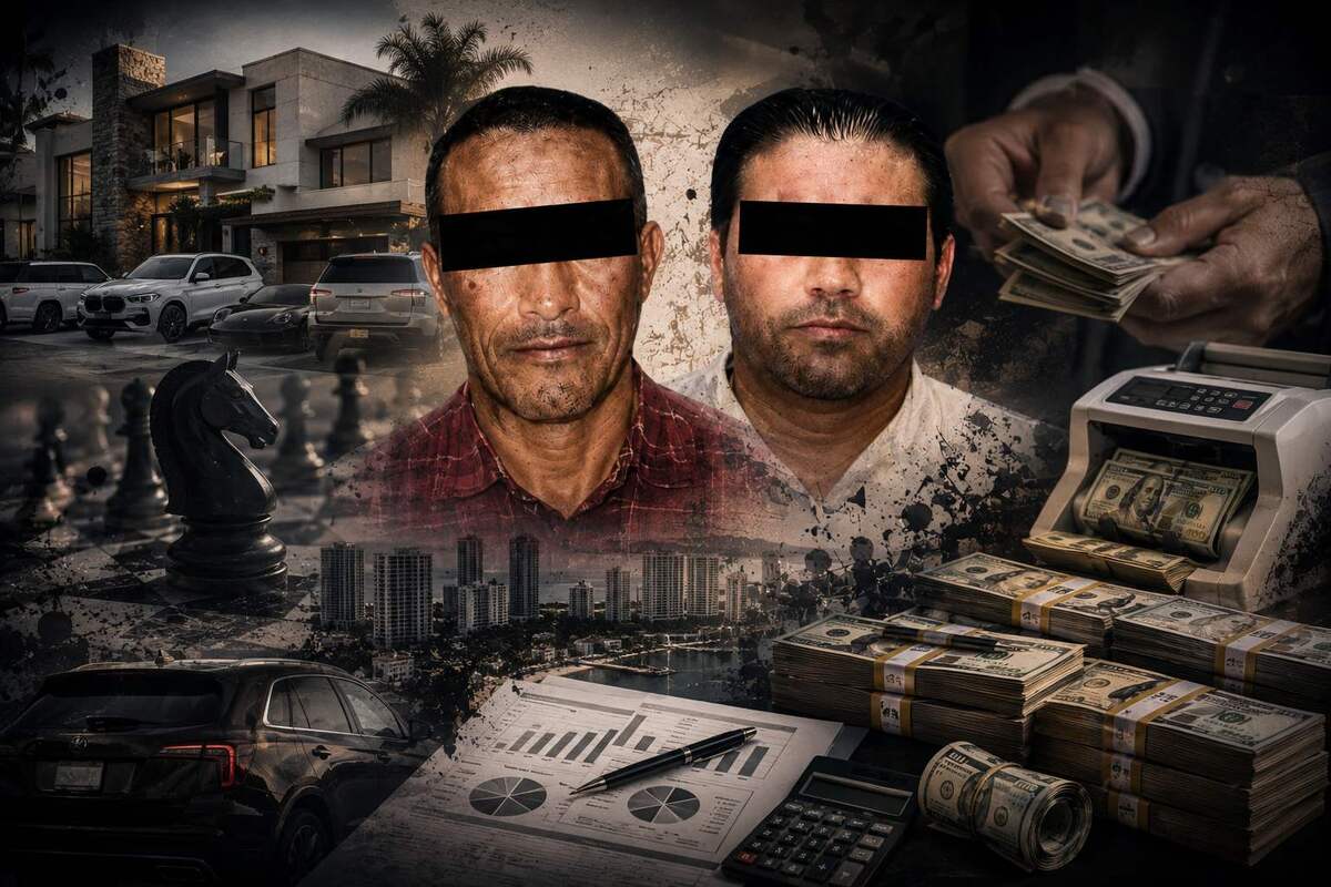 La FGR detuvo a ocho presunto miembros de este grupo, incluidos dos líderes (Diseño: Rafael Mejía creada con IA).
