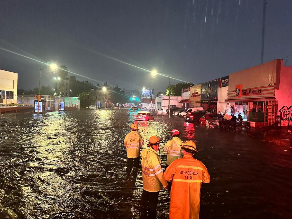 Inundaciones en el Área Metropolitana de Guadalajara. (Cortesía)
