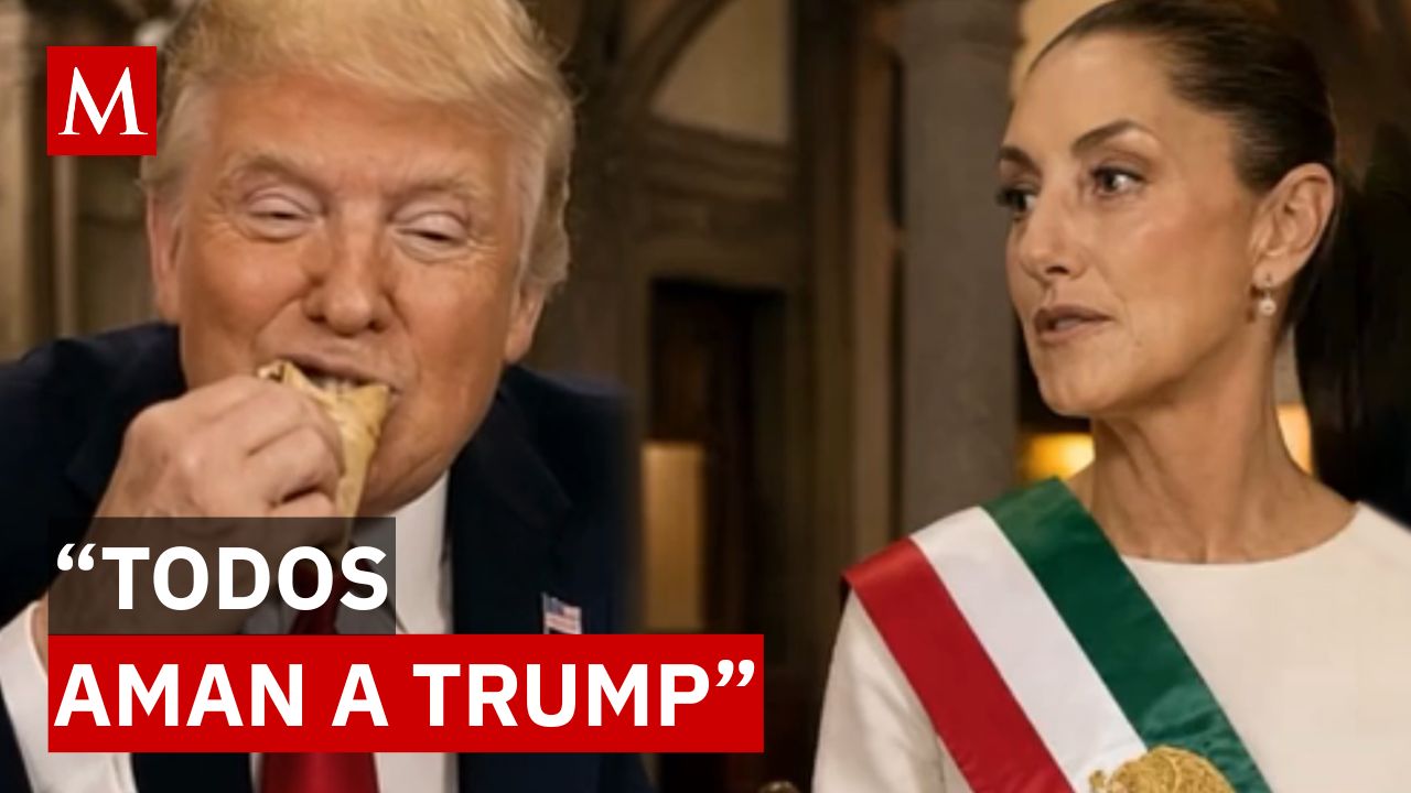 ¡Polémico video! Trump publica video de IA comiendo tacos con la presidenta Claudia Sheinbaum