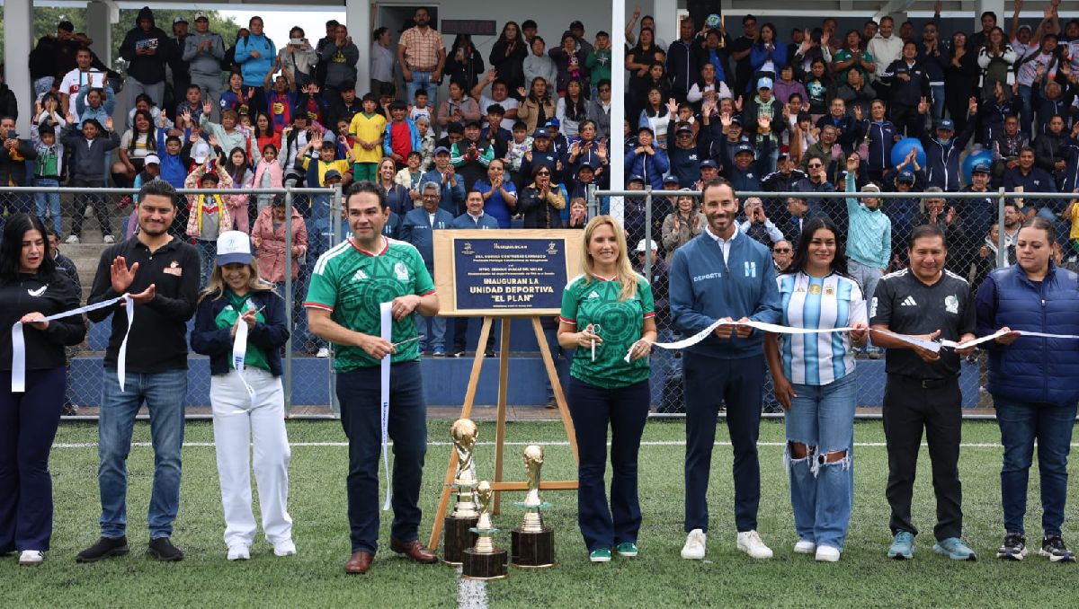 La Unidad Deportiva El Plan representó una inversión total de más de 37.2 mdp. | Foto: Especial