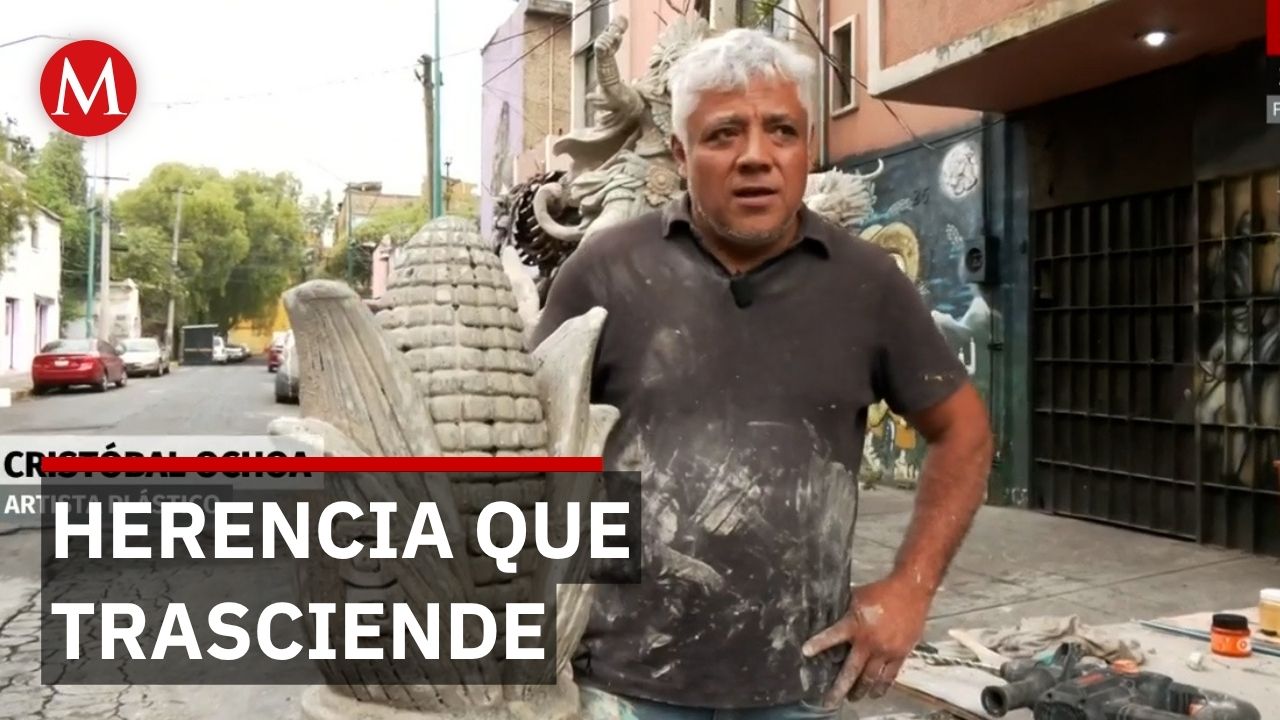 Xolot huye del fuego eterno y se convierte en ajolote en la nueva escultura de Ochoa