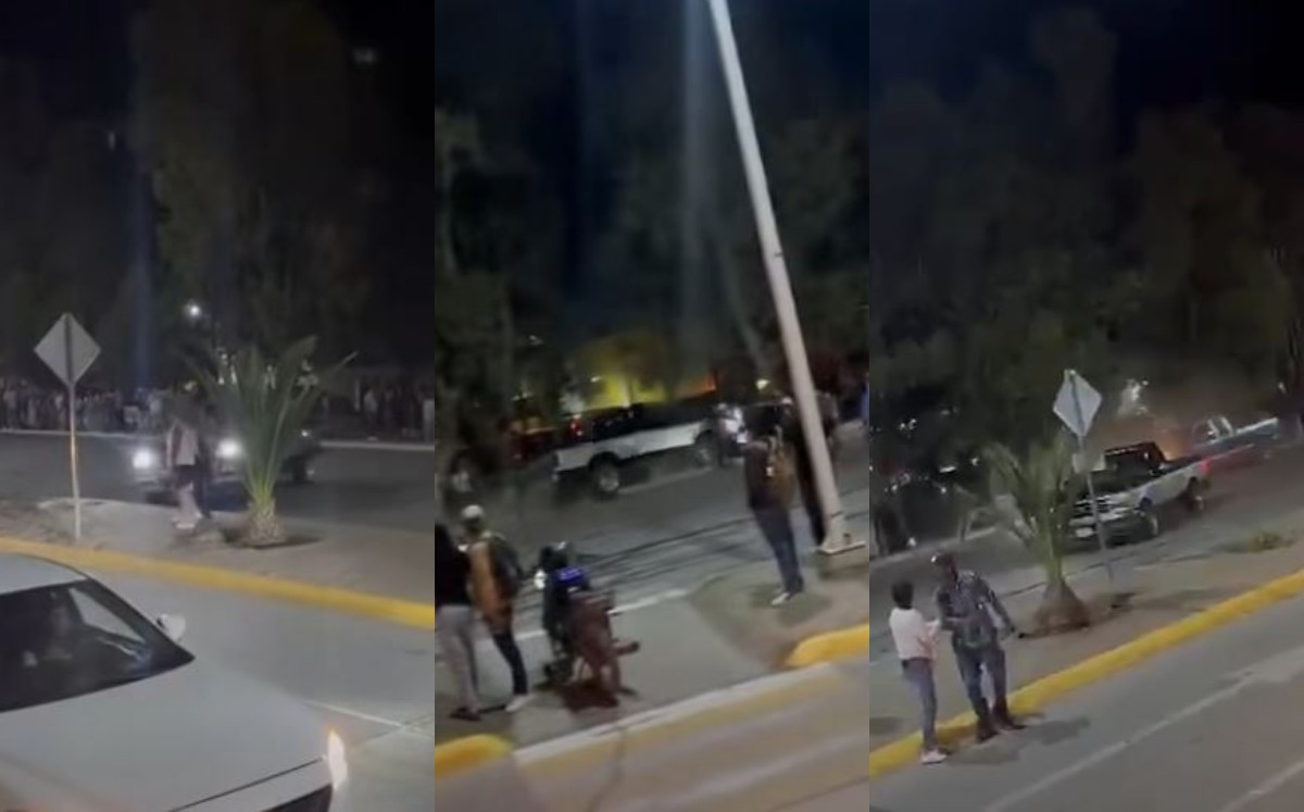 Accidente en demostración de autos en Nuevo Ideal. | Foto: Redes sociales