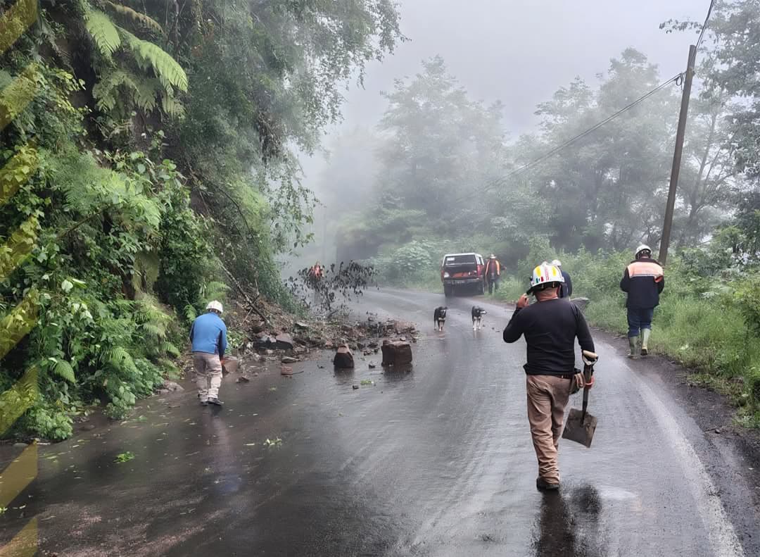 Alerta roja por lluvias en Hidalgo; ya registran comunidades incomunicadas. (Cortesía)