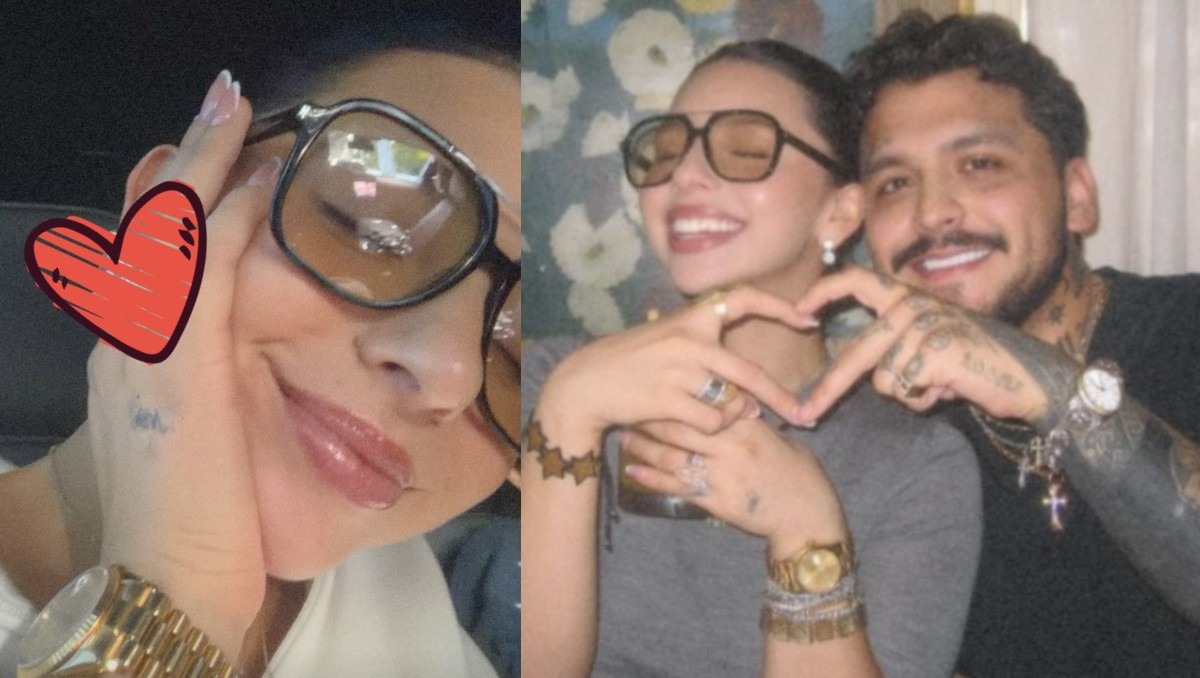 Ángela Aguilar muestra lujoso anillo junto a Christian Nodal | Foto: Redes