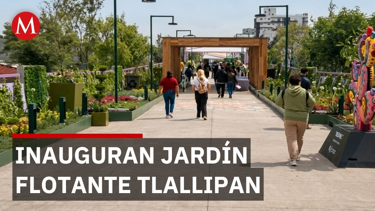 Brugada inaugura jardín flotante en Tlalpan tras meses de obras que afectaron a capitalinos