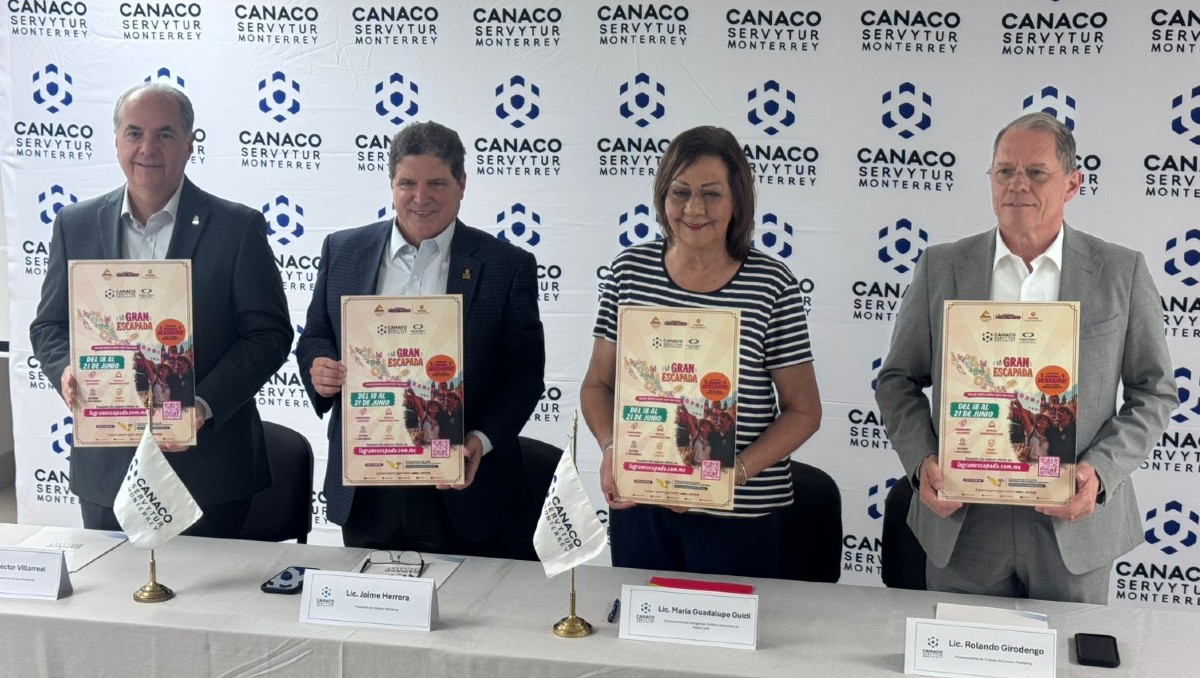 La Cámara Nacional de Comercio presentó el programa "La Gran Escapada". Foto: Especial