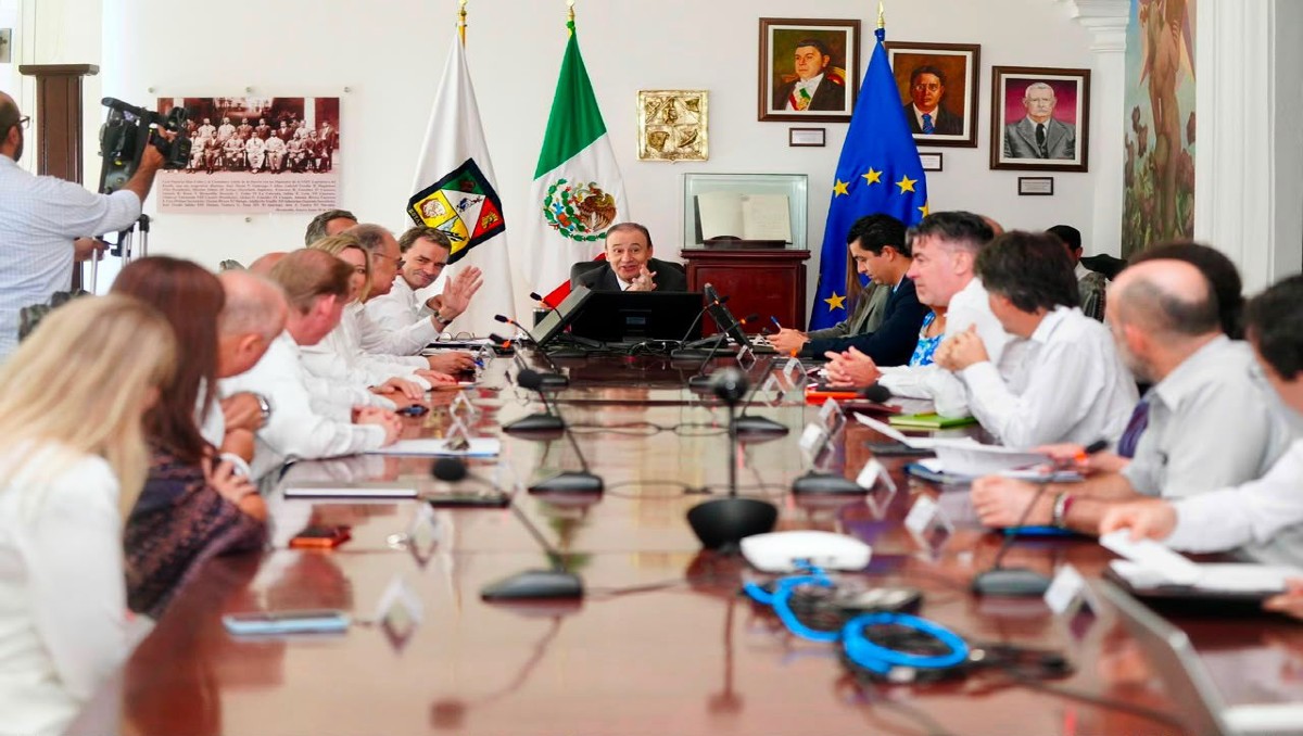 Embajadores de la Unión Europea se reúnen con el gobernador de Sinaloa. | Foto: Especial