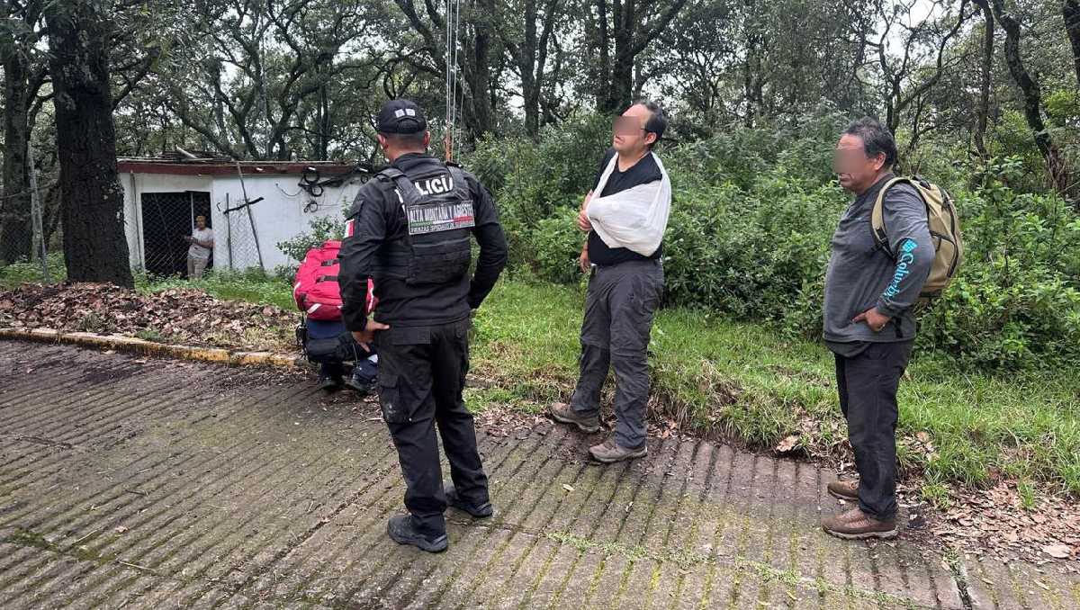 El hombre se habría lesionado al realizar un salto en su trayecto por la Sierra de Guadalupe. Foto: Especial