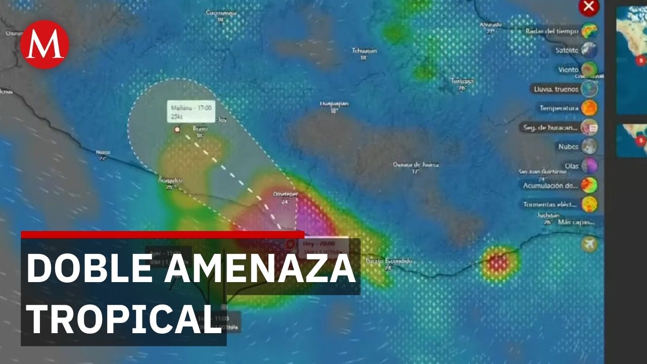 Tormentas tropicales Boris y Cristina avanzan simultáneamente sobre México y Centroamérica