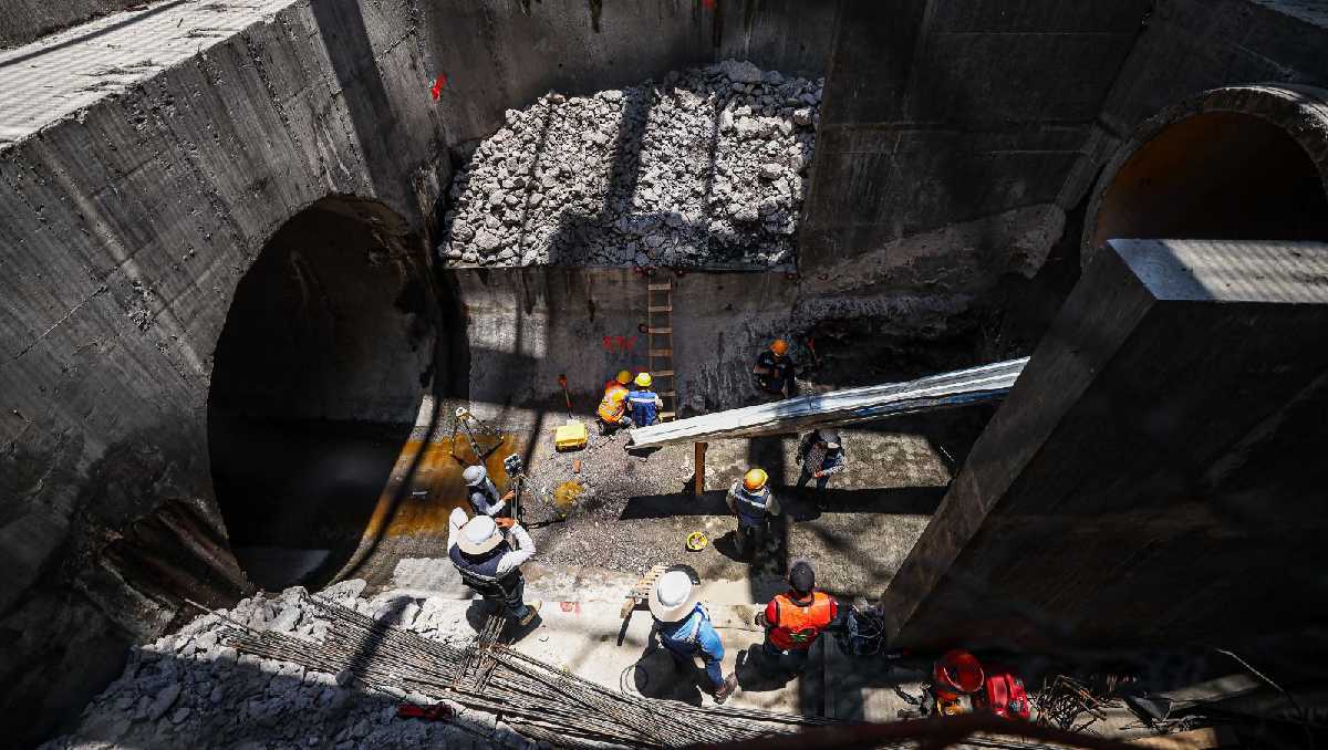 El Túnel Churubusco-Xochiaca  estará capacitado para desalojar 16 mil litros de agua por segundo. Foto: Especial