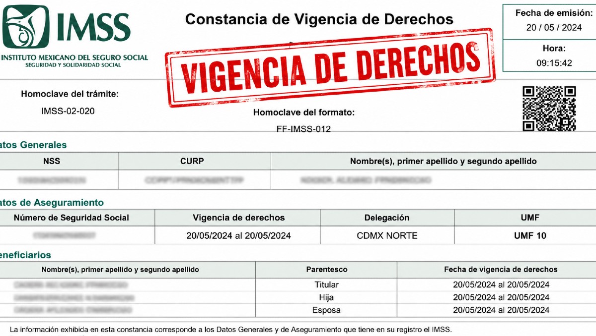 Constancia de Vigencia de Derechos en el IMSS | IA DISCOVER