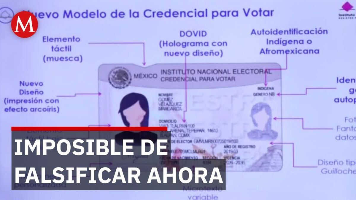 Nueva credencial del INE con holograma 3D y tecnología de billetes para evitar fraudes