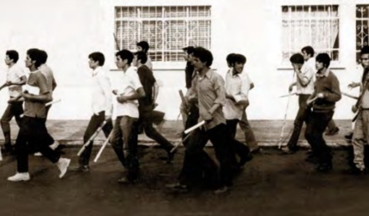 Imagen de miembros de los Halcones durante la protesta de junio de 1971 | Foto: INEHRM