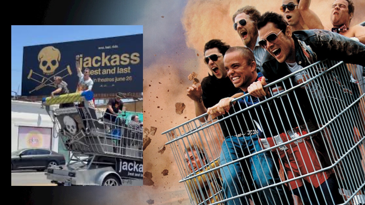 Jackass regresa a las calles con un carrito de compras gigante | VIDEO