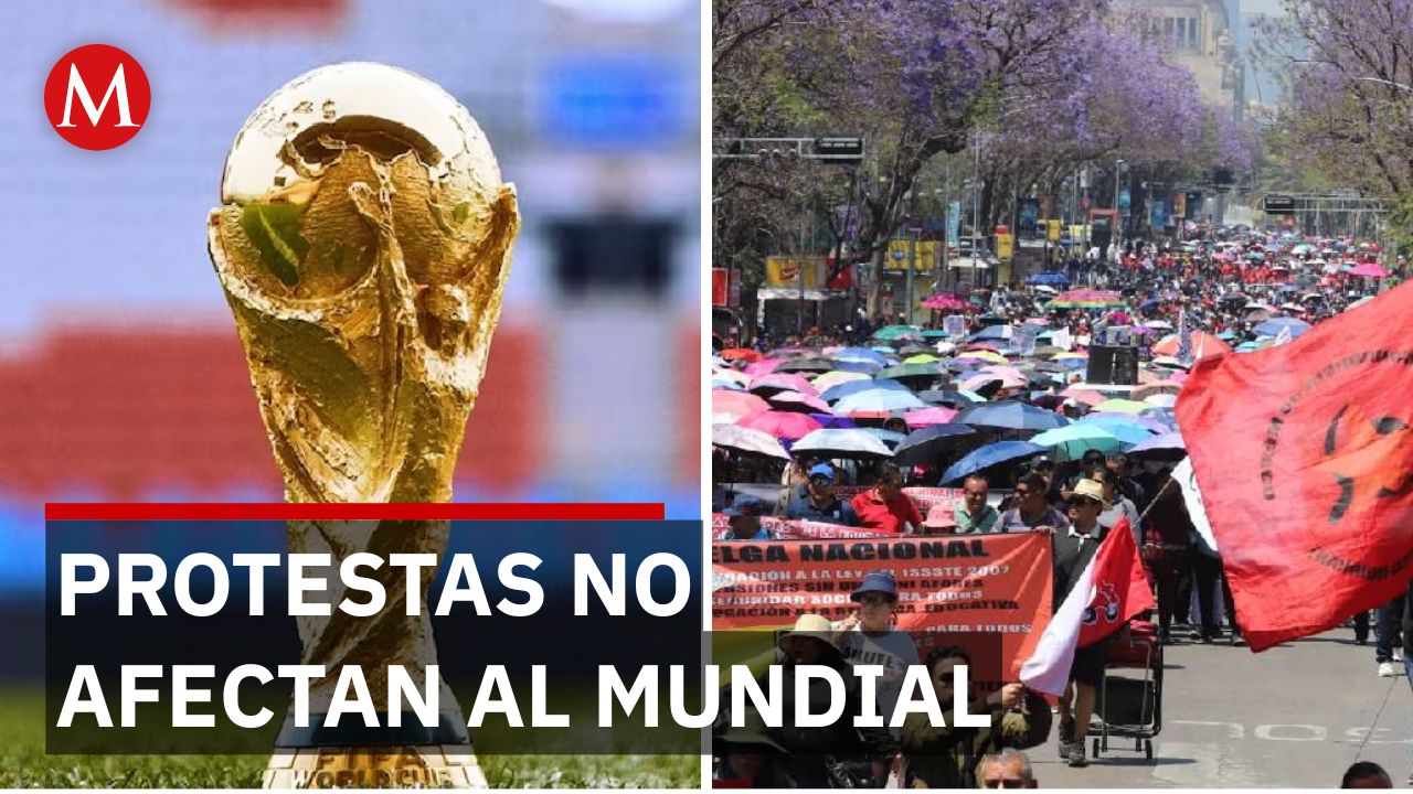 México se prepara para recibir el Mundial con protestas en el estadio Azteca a 48 horas de su inicio