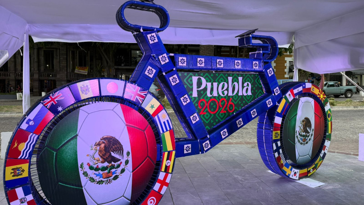 Presentan mega bici del mundial para atraer turismo en Puebla | Especial