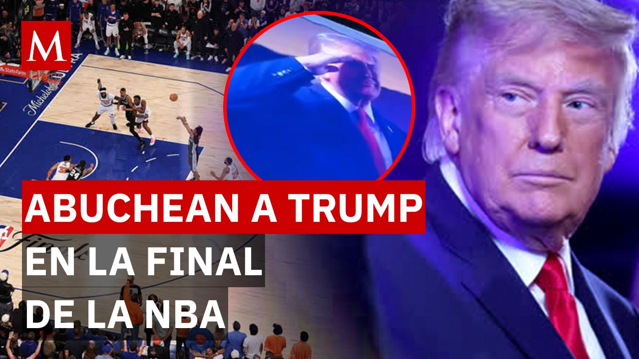¿Rechazo total? Así reaccionó el público cuando apareció Trump en la Final de la NBA