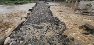 El Vado del Río Garcés fue cerrado luego de que las lluvias de los últimos días dañaran su estructura