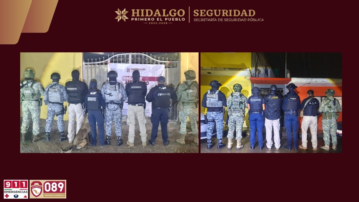Cateos en Pachuca y Apan dejan seis personas detenidas. (Cortesía)