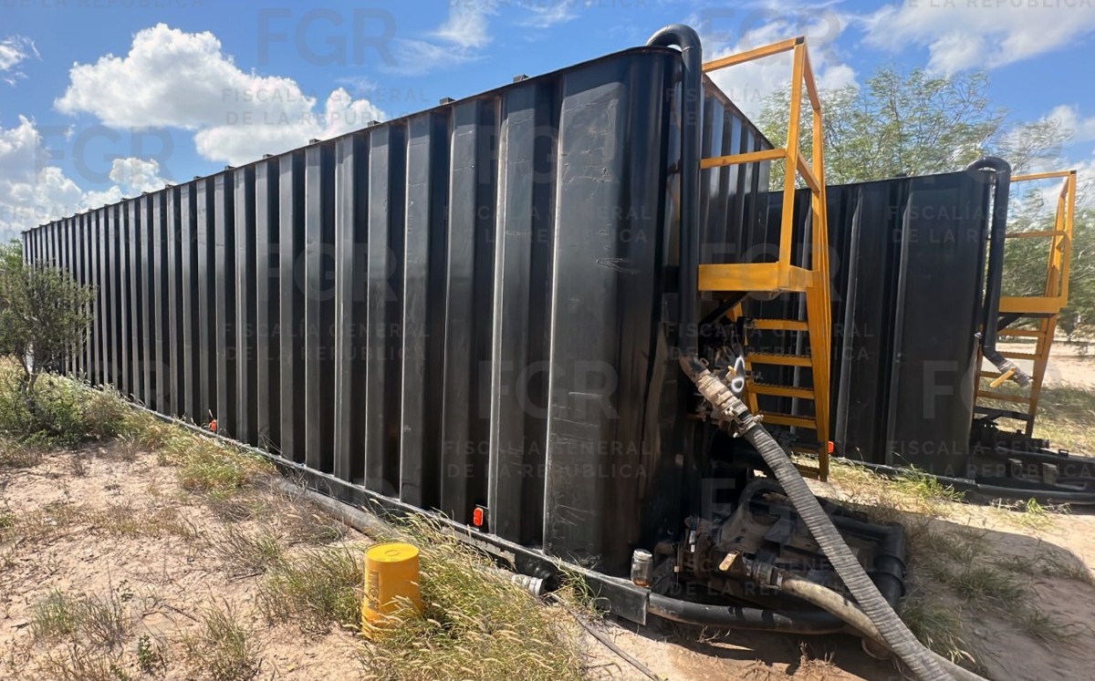 Cateos en Reynosa dejan millonario aseguramiento de hidrocarburo. | Cortesía: FGR
