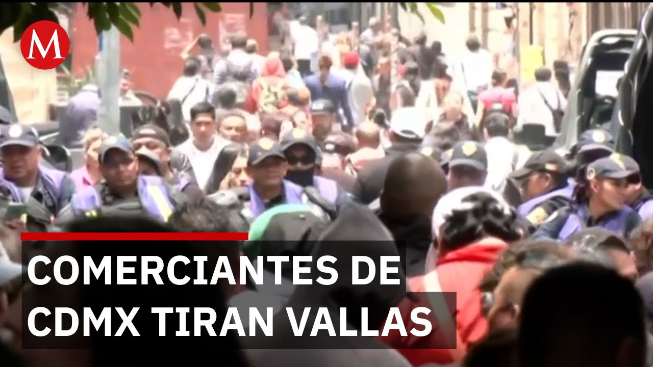 Comerciantes del Centro Histórico retiran vallas tras incumplimiento de promesa gubernamental