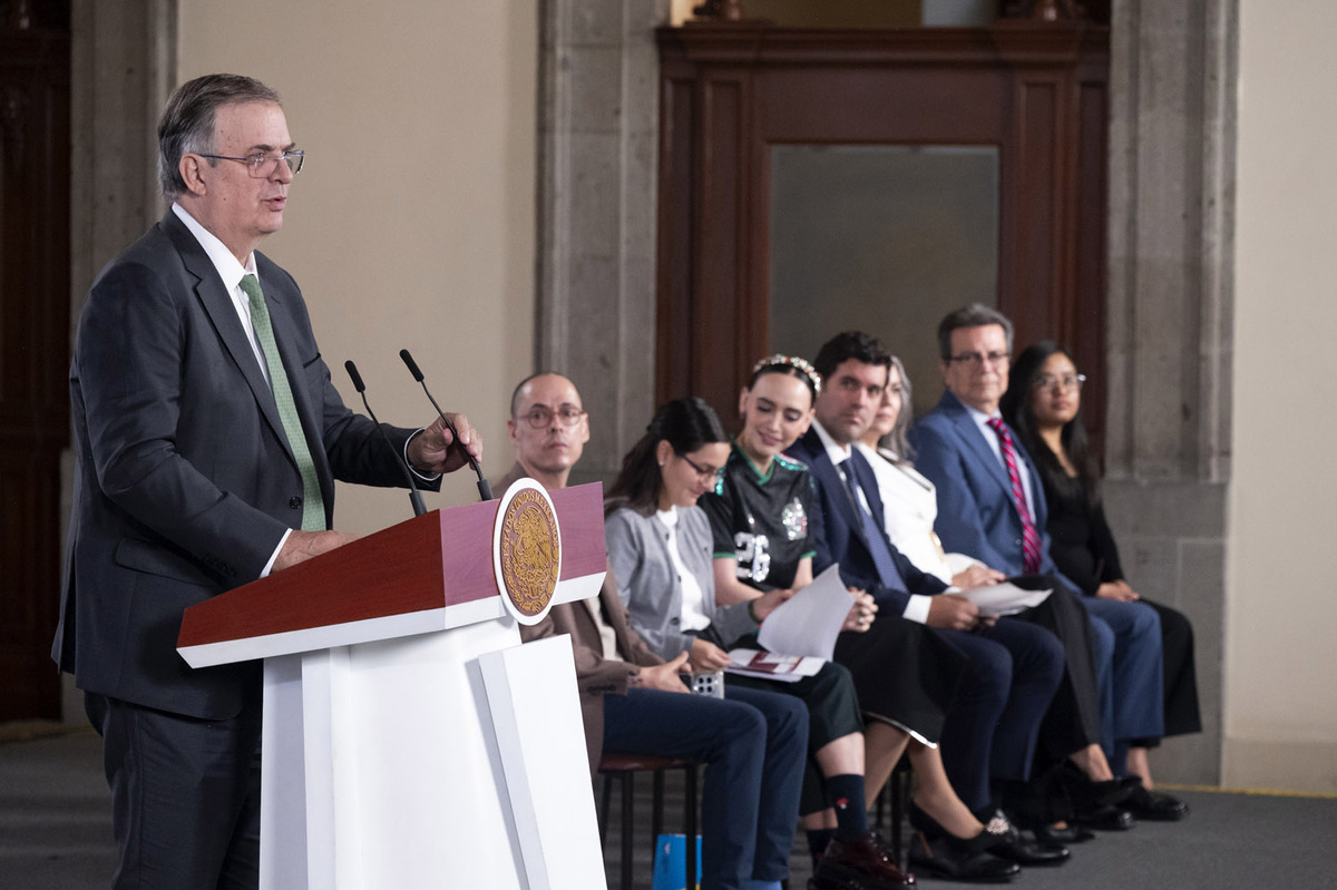 Ebrard detalló quiénes conformarán la comitiva que viajará a Washington. | Foto: Presidencia