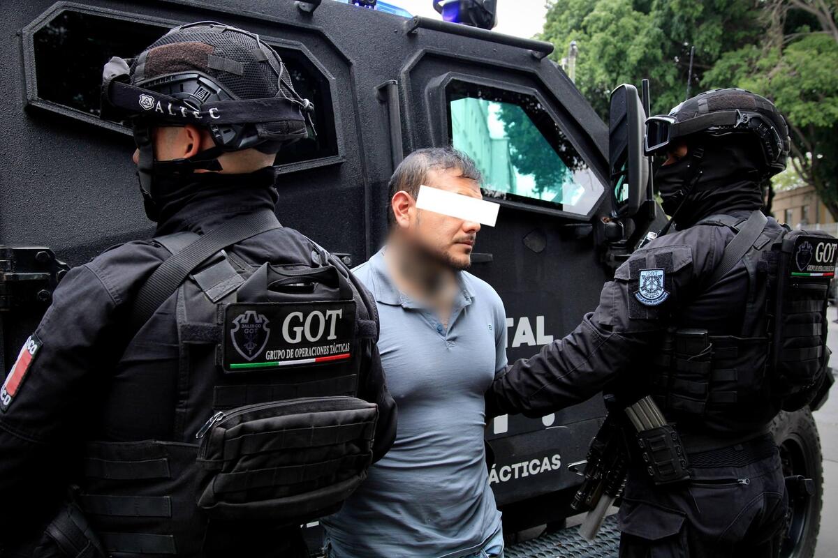 El hombre fue detenido en el municipio de Tlajomulco. (Cortesía Policía de Jalisco)