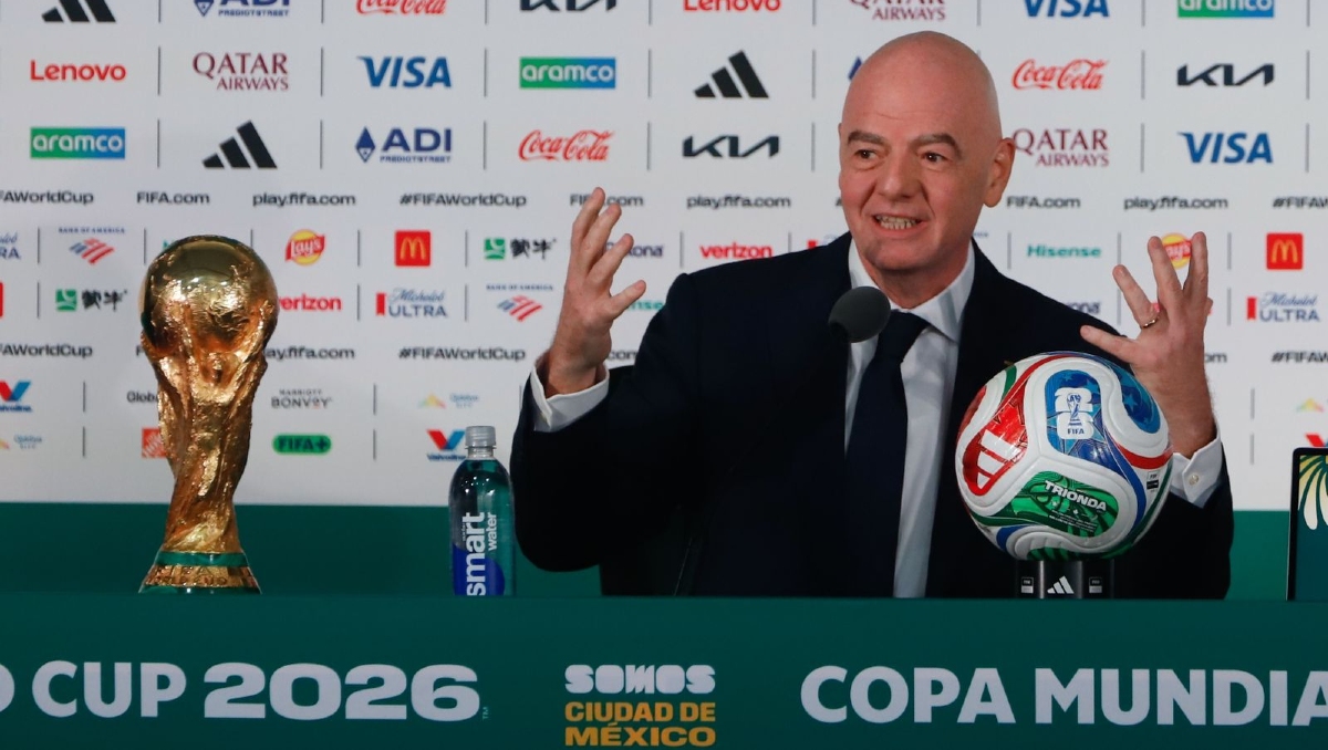 Infantino asegura que el Estadio Ciudad de México está 'bendito por los dioses del futbol' (Ariana Pérez)