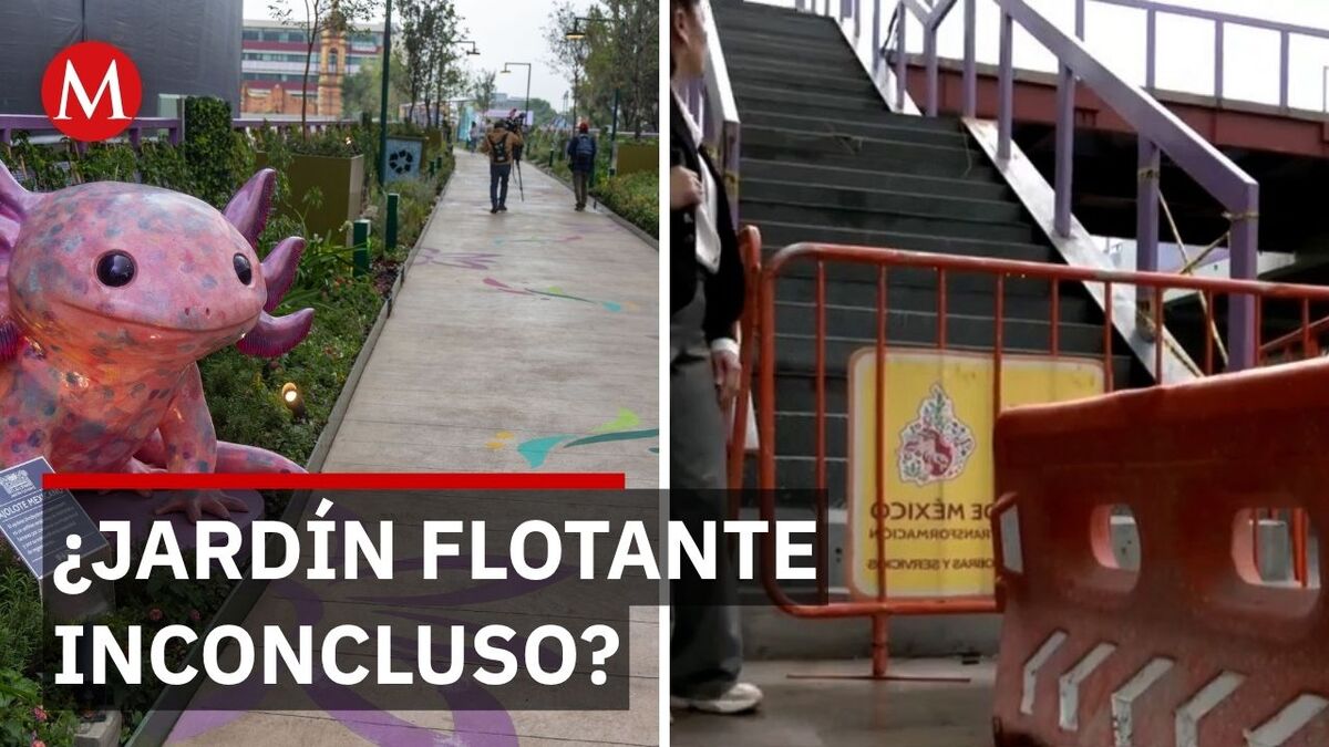 Jardín flotante de Tlalpan opera con accesos cerrados y obras inconclusas