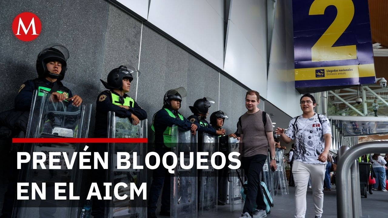 Refuerzan seguridad en el Aeropuerto de CdMx ante posibles manifestaciones de la CNTE