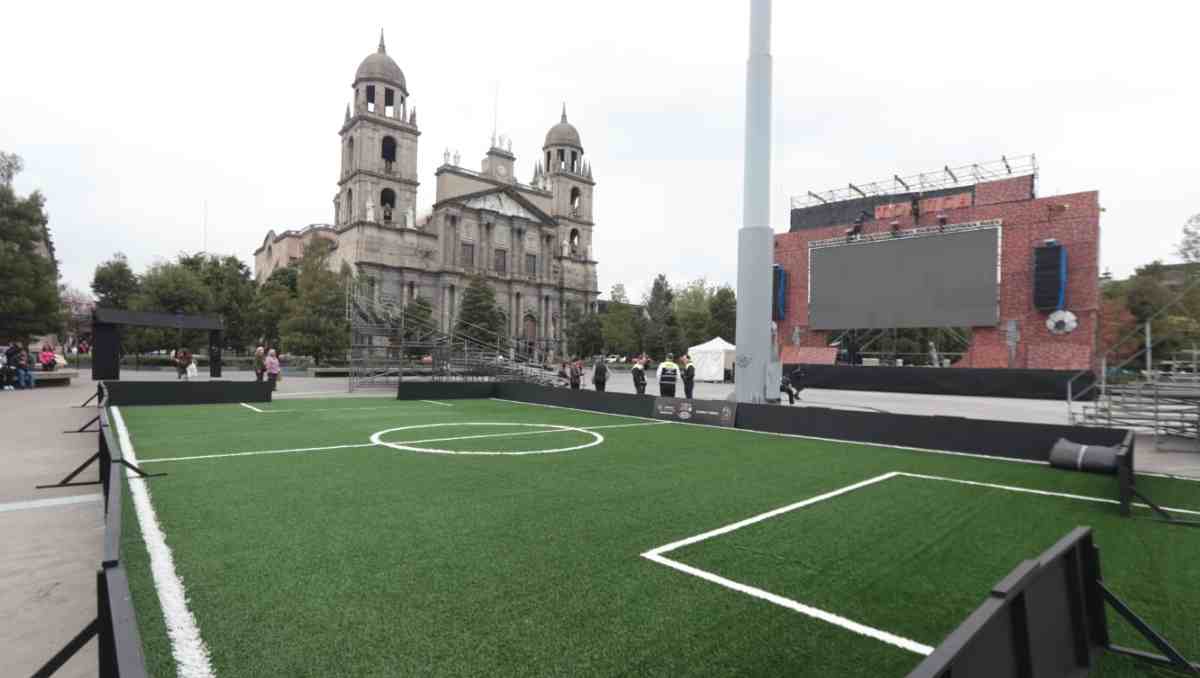 Toluca se prepara para el arranque del Mundial 2026 con vigilancia especial en zonas de concentración de aficionados. Foto:  Tania Contreras