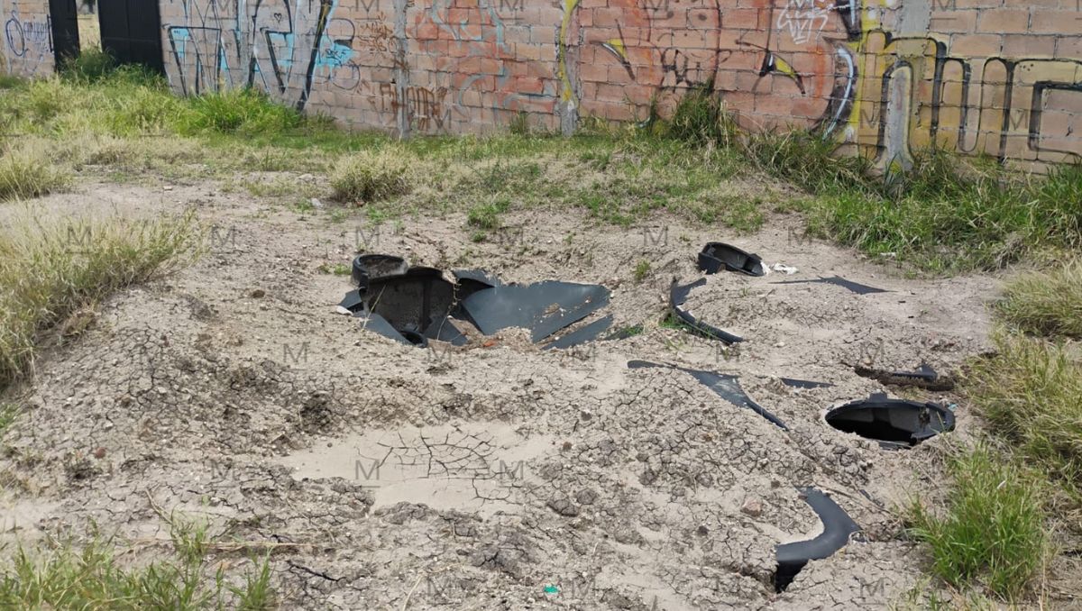 Tomas clandestinas aseguradas por huachicol en Villagrán continúan semi enterradas | Fotografías por Juan Carlos Romero
