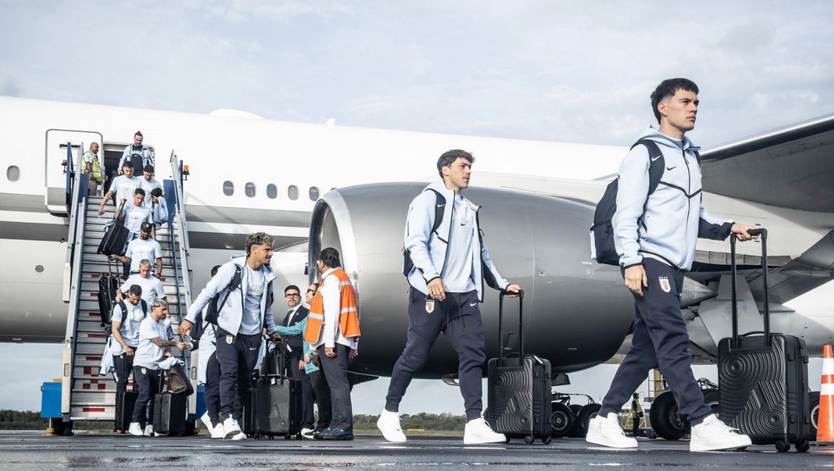 Uruguay llega a Cancún para su base de concentración en el Mundial 2026 (X @Uruguay)