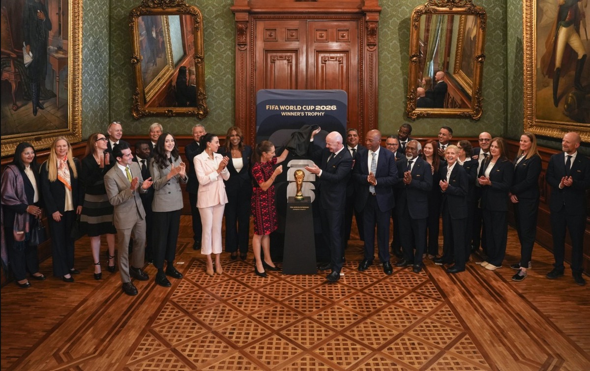 Estamos en la víspera de la inauguración en México de la Copa Mundial de Fútbol 2026", señaló la Presidenta. | Foto: X @sheinbaum
