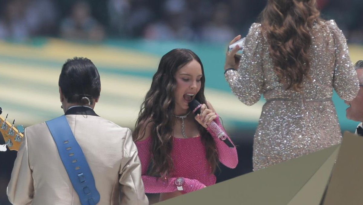 Belinda durante la inauguración del Mundial. | Ariel Ojeda