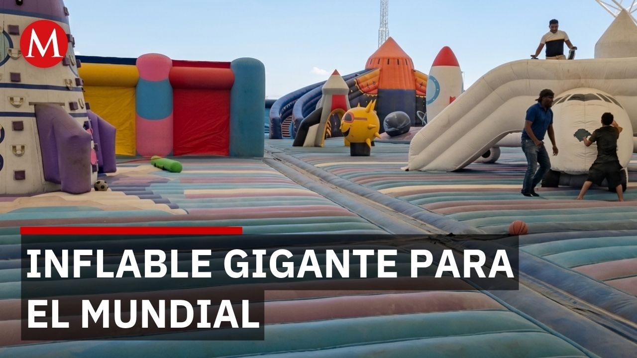 Coahuila inaugura inflable de 4000 metros cuadrados para experiencia temática del Mundial 2026