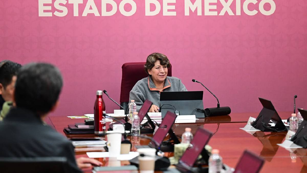 Delfina Gómez aseguró que las estrategias les permiten avanzar en la meta por la seguridad en Edomex. | Foto: Especial