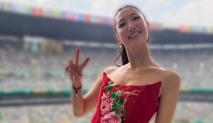 Ejae en el Estadio Ciudad de México por la inauguración del Mundial 2026 (IG: ejae_k)