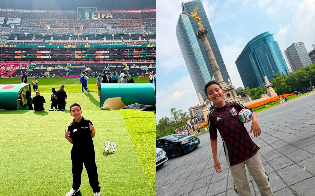 Ian Alexander, el niño que llevó el balón al escenario más grande del futbol. | Redes Sociales, FaceBook