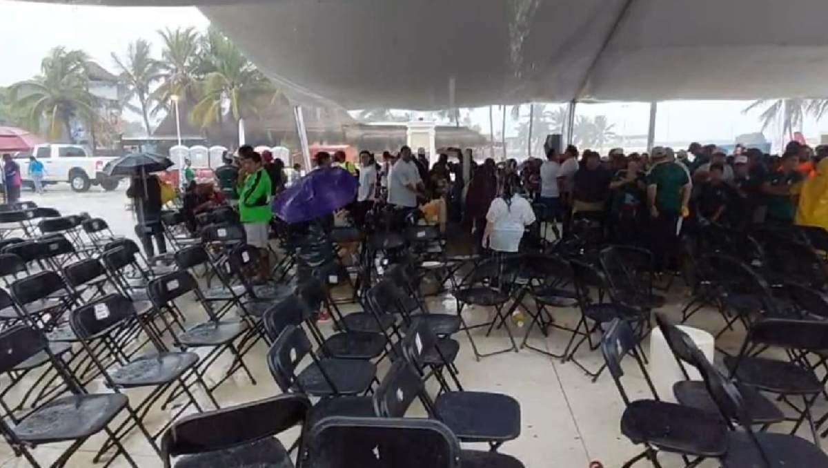 Las lluvias arruinan la celebración del Mundial 2026. | Especial
