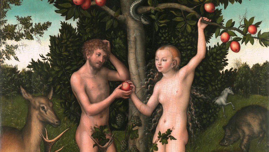 Lucas Cranach el Viejo, ‘Adán y Eva’, 1526. (Wikimedia Commons)