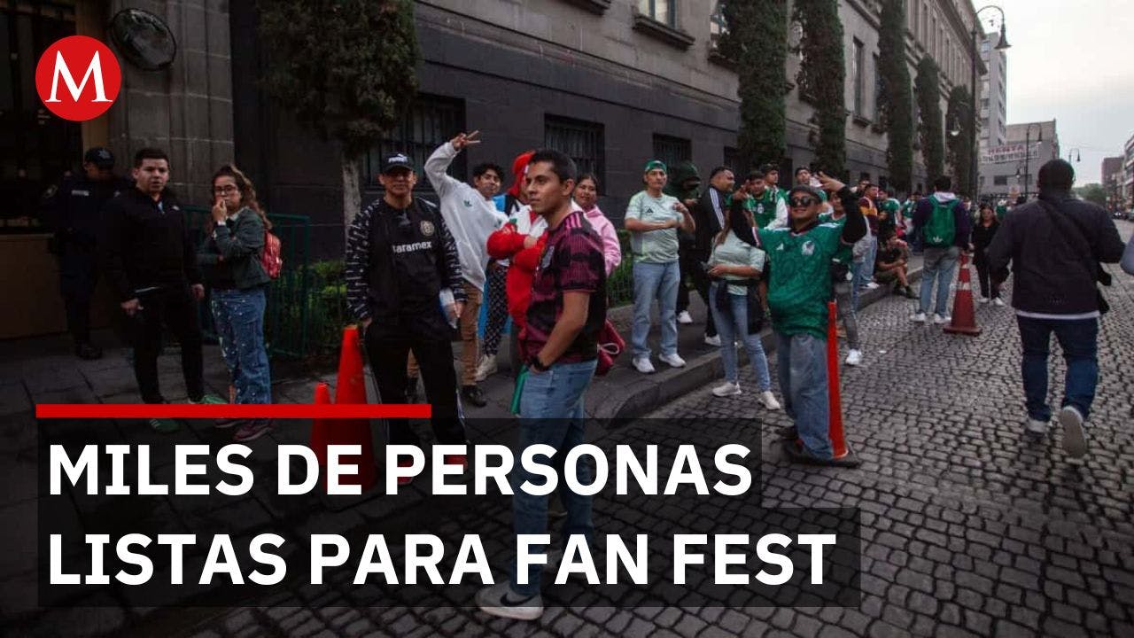 Más de 20 mil aficionados llenan el Zócalo de alegría en Fan Fest pese a manifestaciones