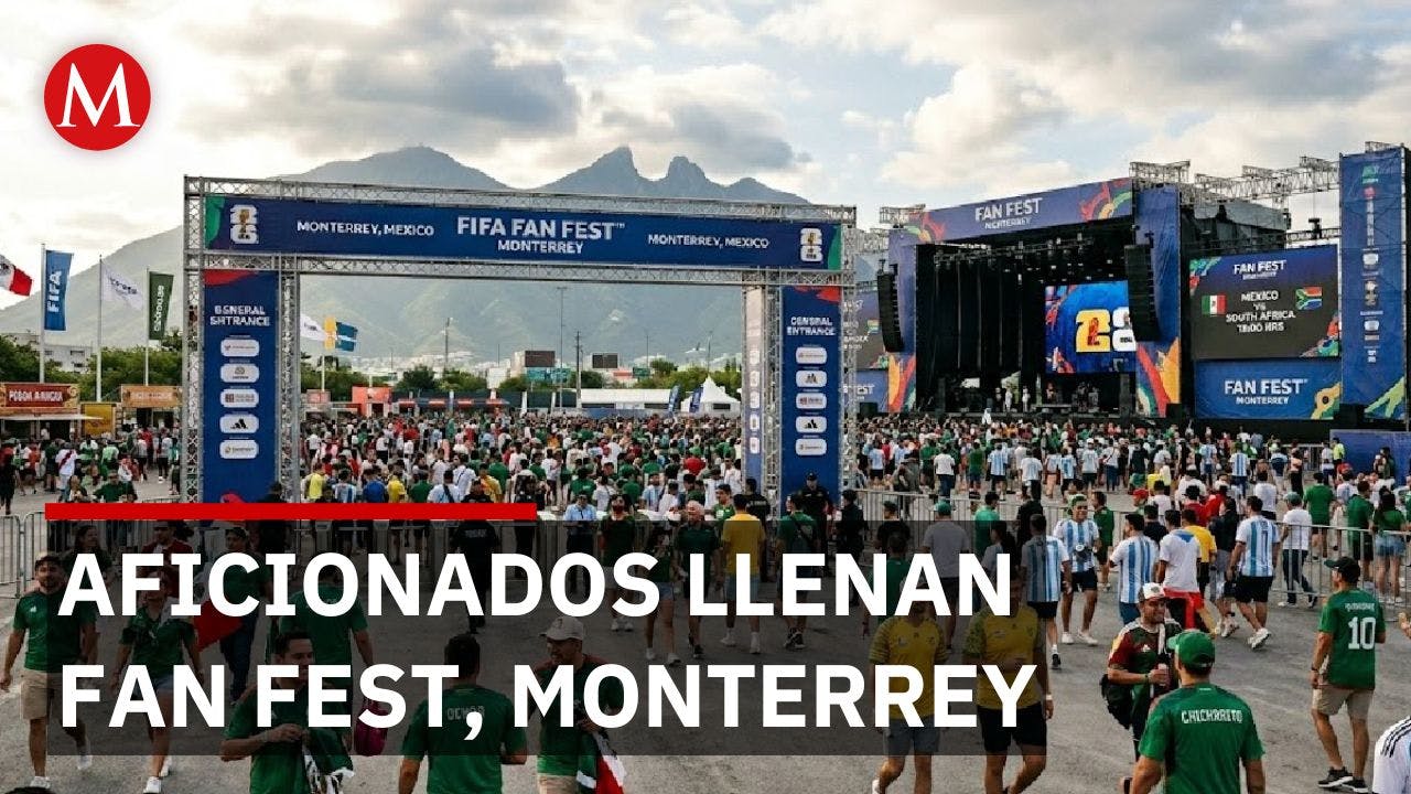 Monterrey llena el Fan Fest desde la madrugada