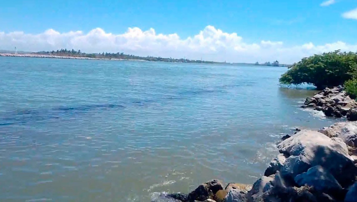 Pescadores de la colonia La Barra denunciaron la presencia de hidrocarburos en el río Pánuco. (Cortesía pescadores)